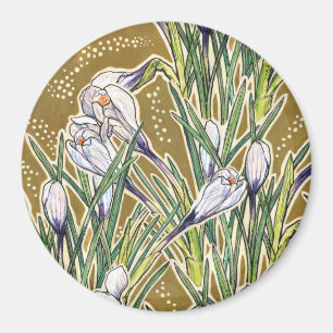 Kroaten, bloempatroon, mooie lentbloemen magneet