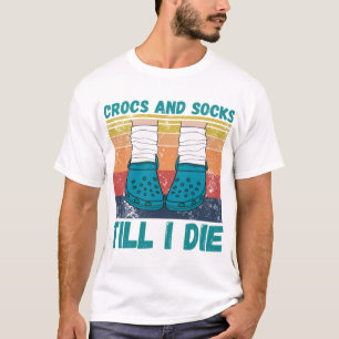 Kroaten en Sokken tot ik de T-ShirtCrocs en sokken T-shirt
