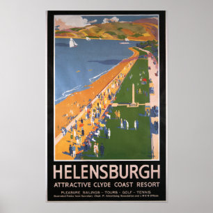 Kroaten langs het Poster van Clyde Coast Beach Rai