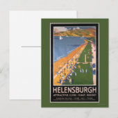 Kroaten langs het Poster van Clyde Coast Beach Rai Briefkaart (Voorkant / Achterkant)