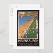 Kroaten langs het Poster van Clyde Coast Beach Rai Briefkaart (Voorkant / Achterkant)