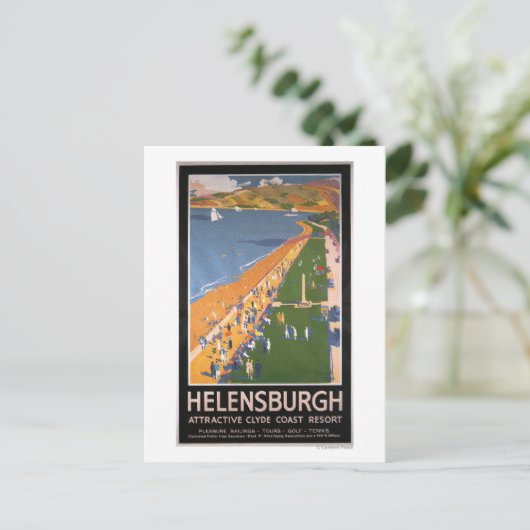 Kroaten langs het Poster van Clyde Coast Beach Rai Briefkaart (Staand voorkant)