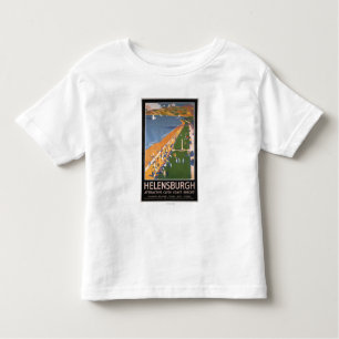Kroaten langs het Poster van Clyde Coast Beach Rai Kinder Shirts