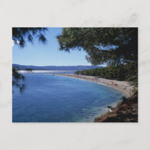 Kroatië, Brac-eiland, Bol, Golden Cape Beach 2 Briefkaart
