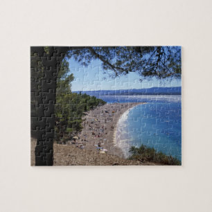 Kroatië, Brac-eiland, Bol, Golden Cape Beach Legpuzzel
