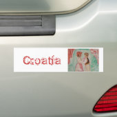 Kroatië Bumpersticker (Op auto)