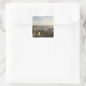 Kroatië, Dalmatia, Split. Uitzicht van Riva Vierkante Sticker (Tas)