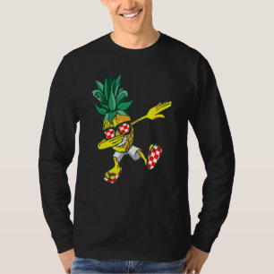Kroatië Dartelende Ananas Hrvatska Voetbalteam Kro T-shirt