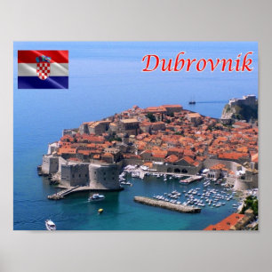 Kroatië - Dubrovnik - Poster