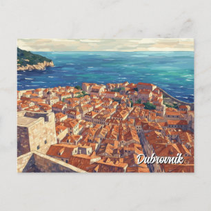 Kroatië Dubrovnik Reizen Briefkaart