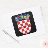 kroatië embleemsticker vierkante sticker (Envelop)
