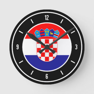 Kroatië Flag Elegant Ronde Klok