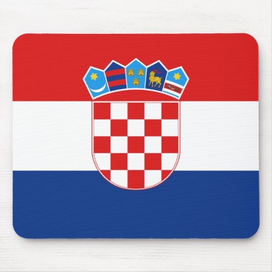 Kroatië Flag Mousepad Muismat (Voorkant)