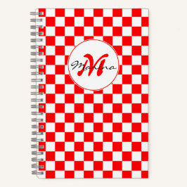 Kroatië | Hrvatska | Geruite naammonogram Notitieboek