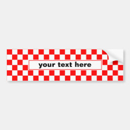 Kroatië | Hrvatska | Monogram gecontroleerde naam Bumpersticker