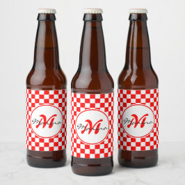 Kroatië | Hrvatska | Naam Monogram Bier Etiket