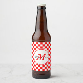 Kroatië | Hrvatska | Naam Monogram Bier Etiket