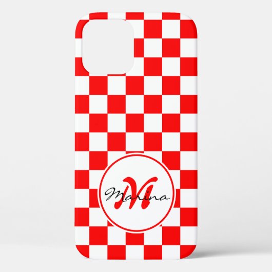 Kroatië | Hrvatska | Naam Monogram Case-Mate iPhone Case (Achterkant)