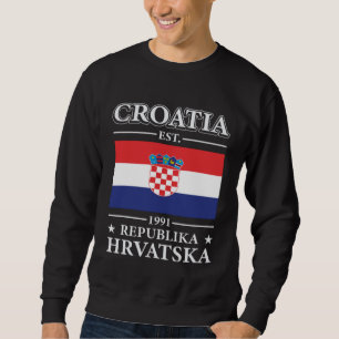 Kroatië Hrvatska Vlag Kroatisch Erfgoed Land Trots Trui