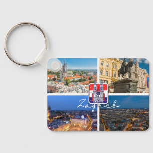 Kroatië Hrvatska Zagreb Hoofdstad van Kroati Sleutelhanger