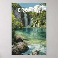 Kroatië Illustratie Reis Kunst Vintage
