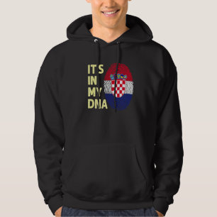 Kroatië in mijn DNA Kroatisch vlaggenteam Kroatië Hoodie
