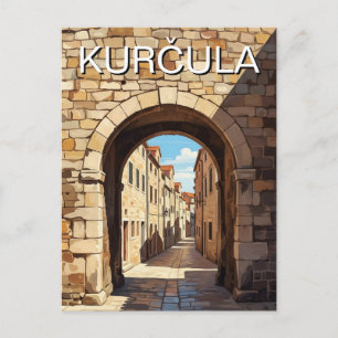 Kroatië Korcula Reis Briefkaart