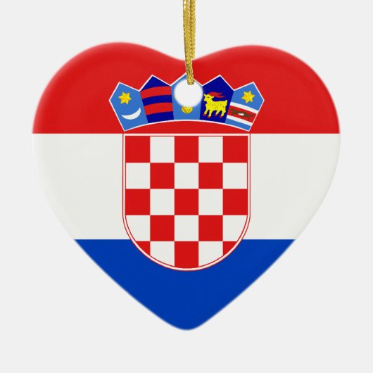 Kroatië, Kroatië Keramisch Ornament (Voorkant)