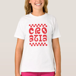 Kroatië land logo ontwerp t-shirt
