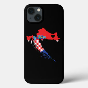 Kroatië Liefde Geschenk Kroatische Trots Hart iPhone 13 Hoesje