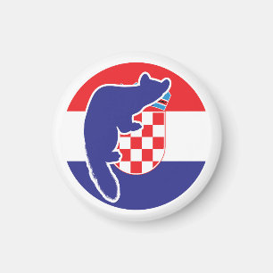 Kroatië Marten Kroatische nationale dierenvlag Magneet