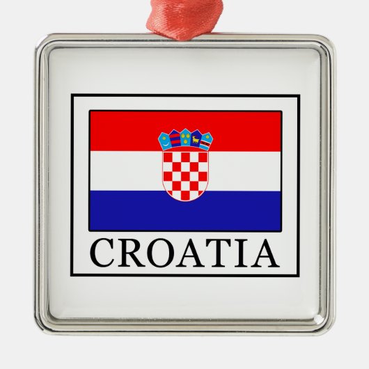 Kroatië Metalen Ornament (Voorkant)