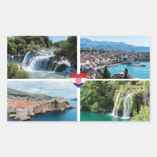 Kroatië mooie Schilderachtig landmerken - Europa Rechthoekige Sticker