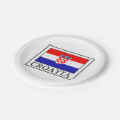 Kroatië Papieren Bordje (Gekanteld)
