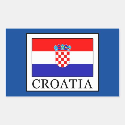 Kroatië Rechthoekige Sticker (Voorkant)