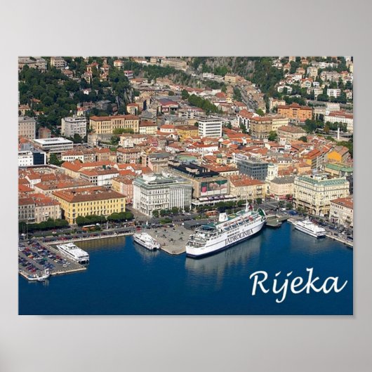 Kroatië - Rijeka - Poster (Voorkant)