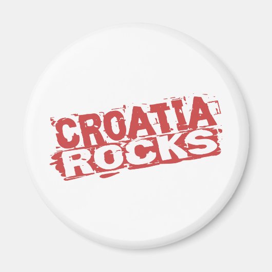 Kroatië Rocks Magneet (Voorkant)