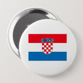 Kroatië Ronde Button 4,0 Cm (Voorkant /achterkant)