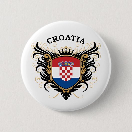Kroatië Ronde Button 5,7 Cm (Voorkant)