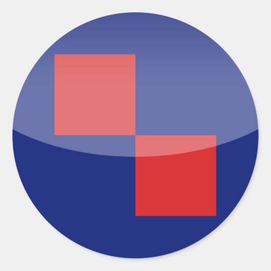 Kroatië Ronde Sticker (Voorkant)