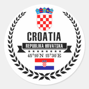 Kroatië Ronde Sticker