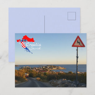 Kroatië SEVID Adriatisch Zee Hrvatska Briefkaart