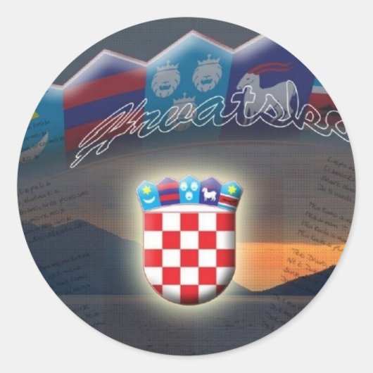 Kroatië Sticker (Voorkant)