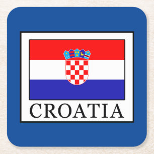 Kroatië Vierkante Kartonnen Onderzetter