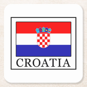 Kroatië Vierkante Kartonnen Onderzetter