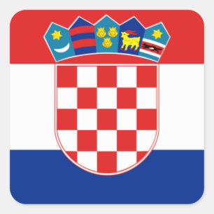kroatië vierkante sticker