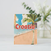 Kroatië Vintage-poster Briefkaart (Staand voorkant)