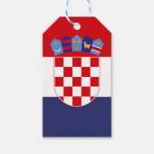 Kroatië vlag cadeaulabel (Voorkant)