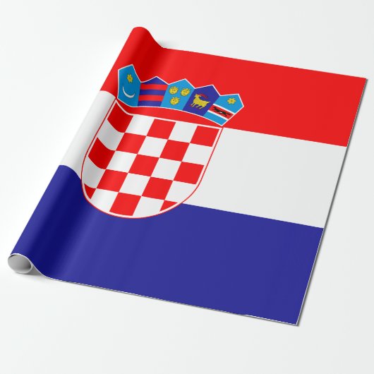 Kroatië vlag cadeaupapier (Uitgerold)
