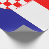 Kroatië vlag cadeaupapier (Hoek)